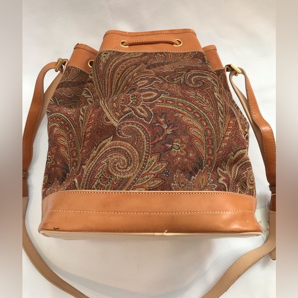 GiANI BERNINI Satchel Purse Color Beige/ Brown - Picture 11 of 11